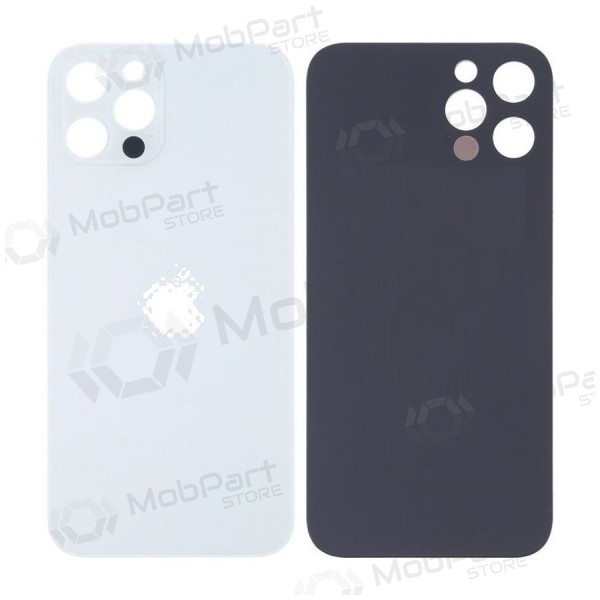 Apple iPhone 13 Pro Max coperchio batteria posteriore (d'argento) (bigger hole for camera) Apple iPhone 13 Pro Max coperchio batteria posteriore (d'argento) (bigger hole for camera)