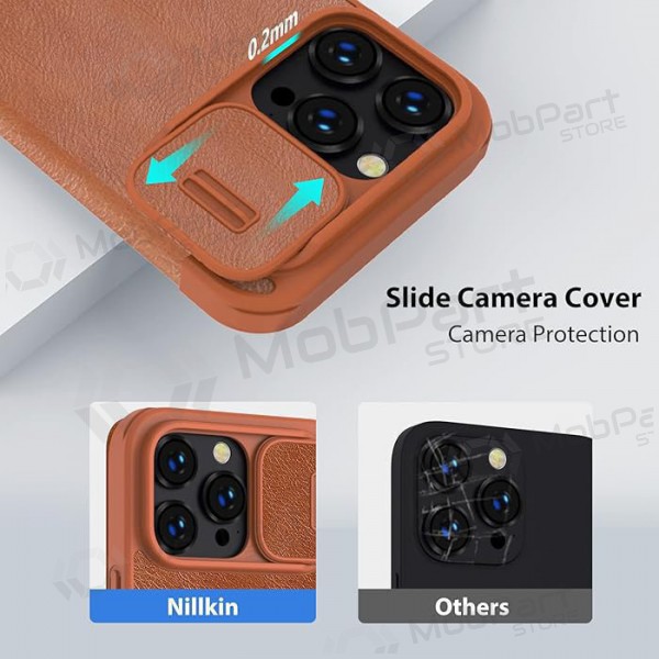 Apple iPhone 14 Pro custodia „Nillkin Leather“ (Marrone)