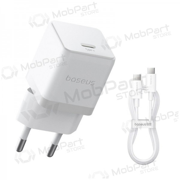 Caricatore Baseus Palm 20W USB-C + USB-C to USB-C cable 1.0m bianca P10111602213-01