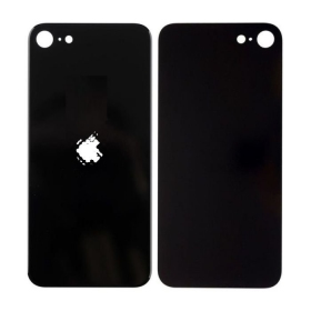 Apple iPhone SE 2020 / SE 2022 coperchio batteria posteriore (nero) (bigger hole for camera)