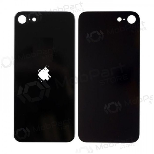 Apple iPhone SE 2020 / SE 2022 coperchio batteria posteriore (nero) (bigger hole for camera) Apple iPhone SE 2020 / SE 2022 coperchio batteria posteriore (nero) (bigger hole for camera)