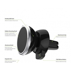 Porta cellulare da auto CPH-26 (for using on ventilation grille, magnetic fixing)