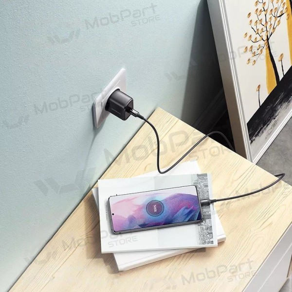 Caricatore buitinis Ugreen CD250 USB-C 25W + USB-C cable 2.0m nero