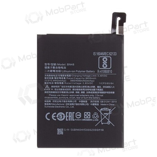 Xiaomi Redmi Note 6 Pro batteria / accumulatore (BN48) (4000mAh) Xiaomi Redmi Note 6 Pro batteria / accumulatore (BN48) (4000mAh)