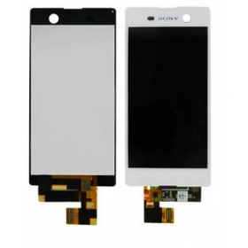 Sony E5603 Xperia M5 / E5606 / E5633 / E5653 / E5663 LCD schermo / display kartu su liečiamu stikliuku (bianca) - Premium