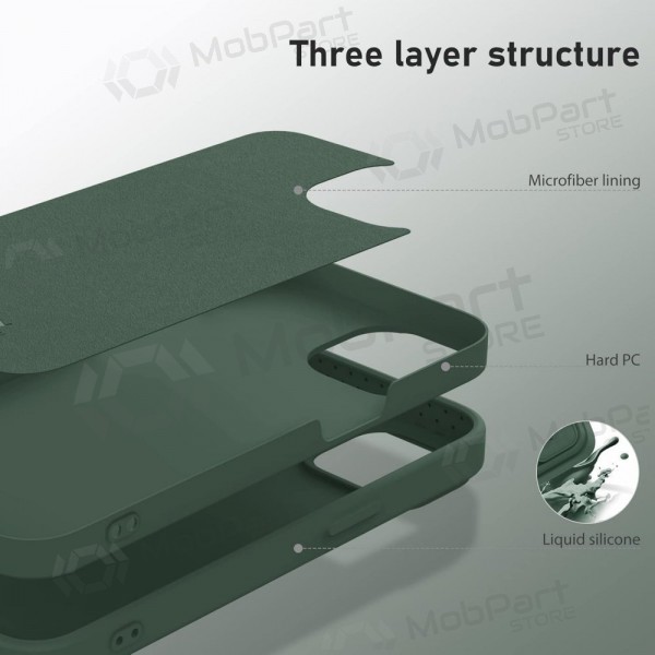 Apple iPhone 14 Pro custodia „Nillkin Silicone“ (verde scuro) Apple iPhone 14 Pro custodia „Nillkin Silicone“ (verde scuro)