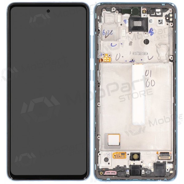 Samsung Galaxy A52 schermo / display (blu) (con una cornice) (originale) Samsung Galaxy A52 schermo / display (blu) (con una cornice) (originale)