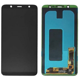 Samsung A605 Galaxy A6 Plus (2018) schermo / display (nero) (service pack) (originale)