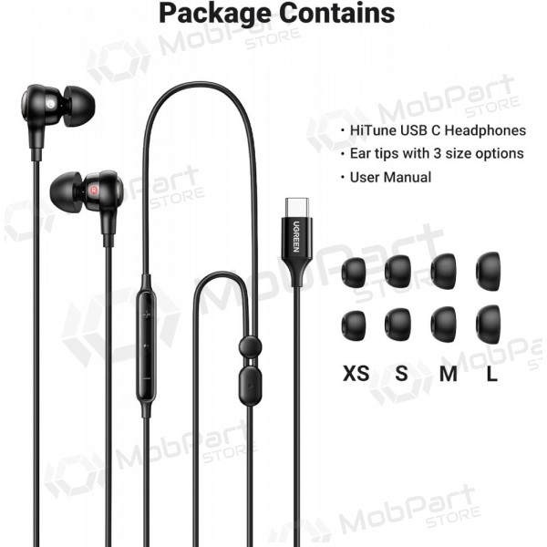 Ausinės Ugreen EP103 USB-C (30638) Ausinės Ugreen EP103 USB-C (30638)