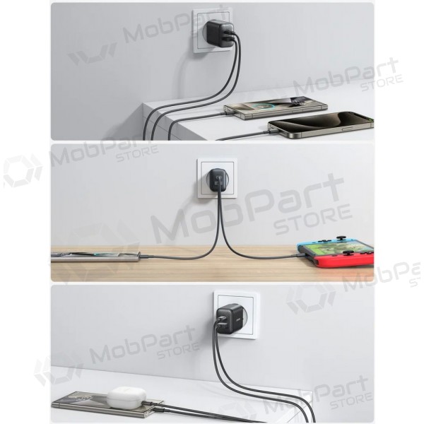 Caricatore Joyroom JR-TCF13 USB-C/USB-A 25W nero