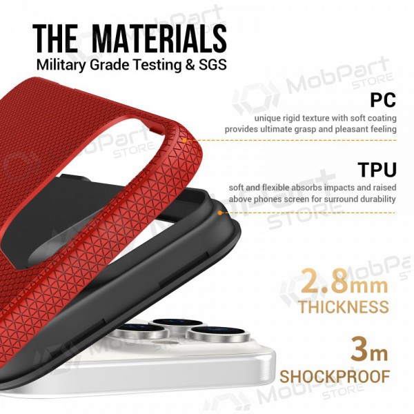 Apple iPhone 13 Pro Max custodia „Perfectionists“ (rosso)