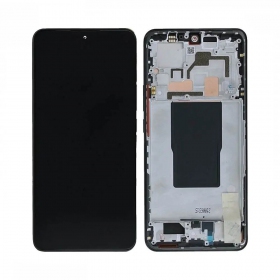 Xiaomi 12T, 12T Pro schermo / display (nero) (con una cornice) (originale)