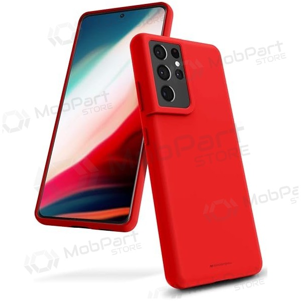 Custodia in silicone Mercury per Samsung Galaxy A17 (rosso)
