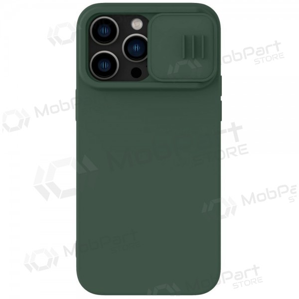 Apple iPhone 15 Pro custodia „Nillkin Silicone“ (verde scuro) Apple iPhone 15 Pro custodia „Nillkin Silicone“ (verde scuro)
