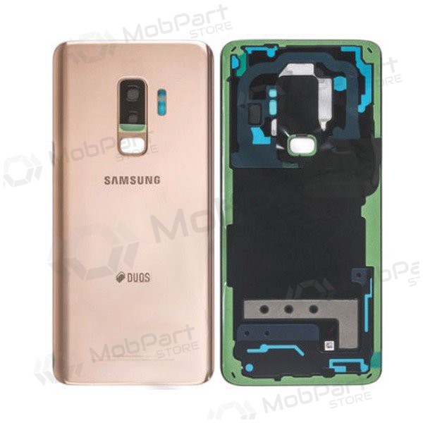 Samsung G965F Galaxy S9 Plus coperchio batteria posteriore d'oro (Sunrise Gold) (usato grade B, originale) Samsung G965F Galaxy S9 Plus coperchio batteria posteriore d'oro (Sunrise Gold) (usato grade B, originale)