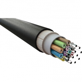 Cavo ottico Excel 205-300 4 fibre single mode OS2 9/125 G652D LSZH CPR Dca resistente ai raggi UV 1000 N.