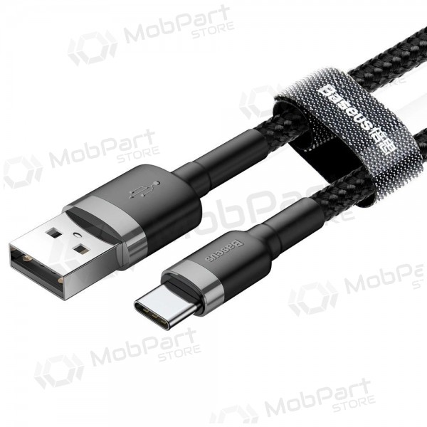 Cavo USB Baseus Cafule Type-C 2.0m 2.0A (grigio-nero) CATKLF-CG1