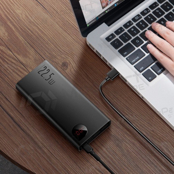 Batteria esterna Power Bank Baseus Adaman 22.5W 20000mAh + Type-C 0.3m nero PPAD070101