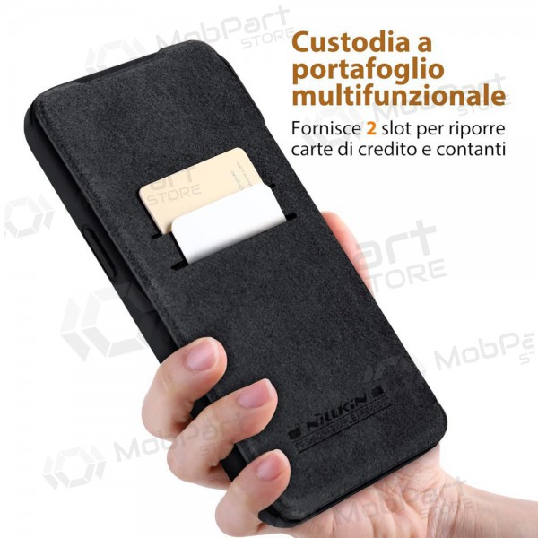Apple iPhone 14 Pro custodia „Nillkin Leather“ (nero)