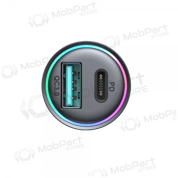 Caricatore automobilinis Joyroom JR-CCN04 USB-C/USB-A 60W nero