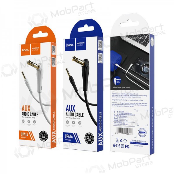 Audio adattatore Hoco UPA14 AUX 3,5mm į 3,5mm (nero)