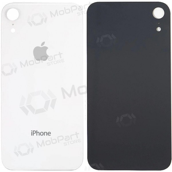 Apple iPhone XR coperchio batteria posteriore (bianca) (bigger hole for camera) Apple iPhone XR coperchio batteria posteriore (bianca) (bigger hole for camera)