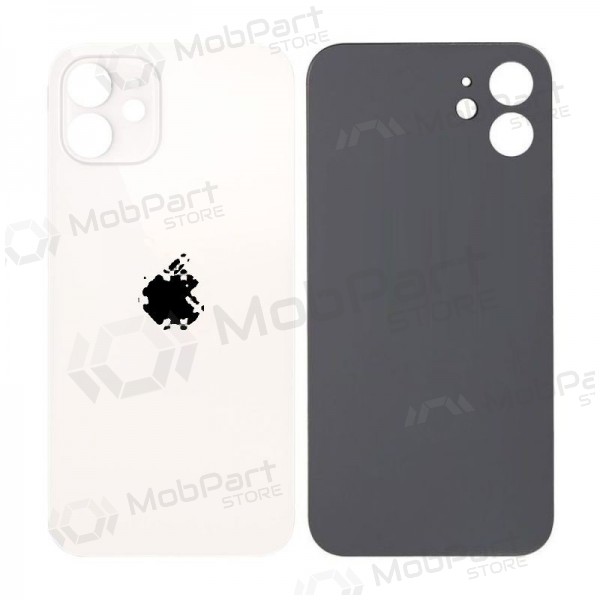 Apple iPhone 12 coperchio batteria posteriore (bianca) (bigger hole for camera) Apple iPhone 12 coperchio batteria posteriore (bianca) (bigger hole for camera)