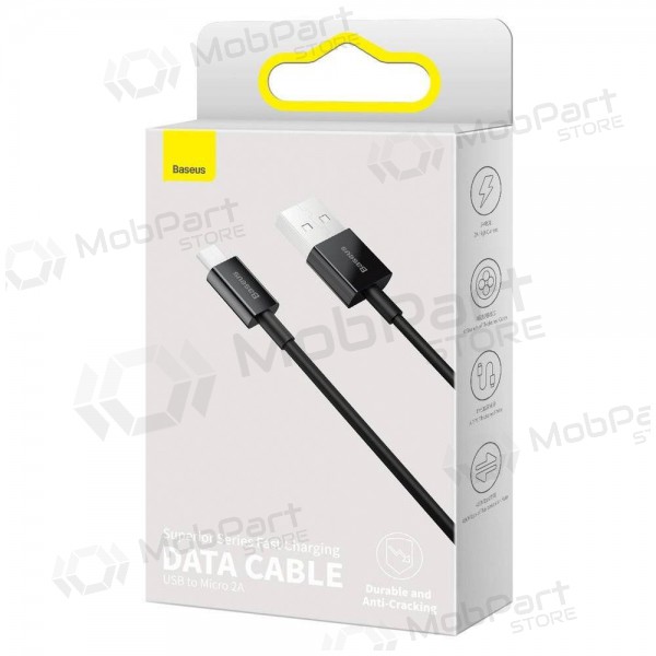 USB cavo Baseus Superior microUSB 2A 2.0m (nero) CAMYS-A01
