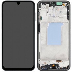 Samsung Galaxy A26 5G schermo / display (nero) (con una cornice) (originale)