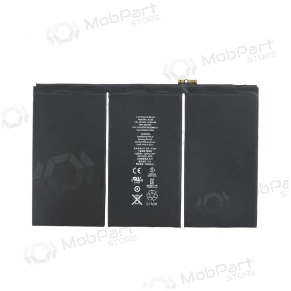 Apple iPad 3 / iPad 4 A1389 / A1460 / A1459 / A1458 batteria / accumulatore (11560mAh) Apple iPad 3 / iPad 4 A1389 / A1460 / A1459 / A1458 batteria / accumulatore (11560mAh)