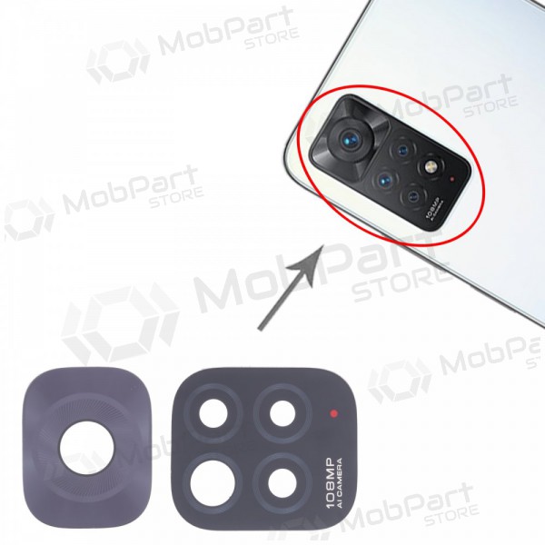 Xiaomi Redmi Note 11 Pro 4G (Global) vetro della fotocamera 108MP (only lens 2pcs)
