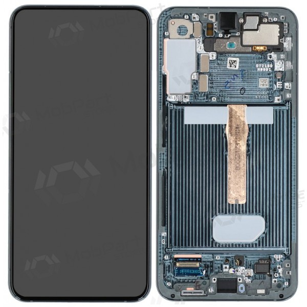 Samsung Galaxy S22+ schermo / display (verde) (con una cornice) (originale)