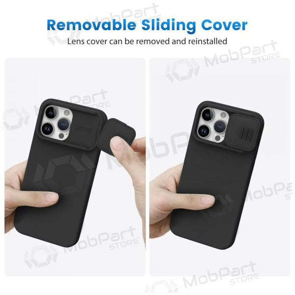 Apple iPhone 15 Pro custodia „Nillkin Silicone“ (nero)