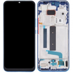 Xiaomi Mi 10T Lite 5G schermo / display (blu) (con una cornice) (originale)