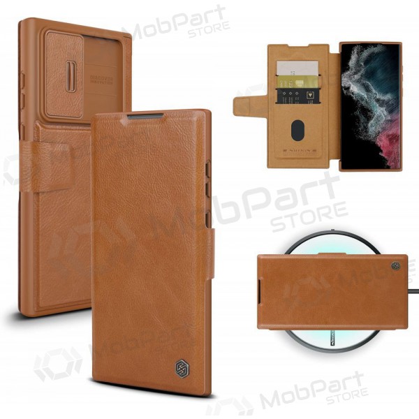 Samsung Galaxy S23 FE custodia „Nillkin Leather“ (Marrone)