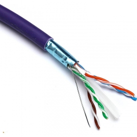 Cavo di rete Excel 190-076 Cat6 F/UTP (LZSH, B2CA, viola, bobina 305m.)