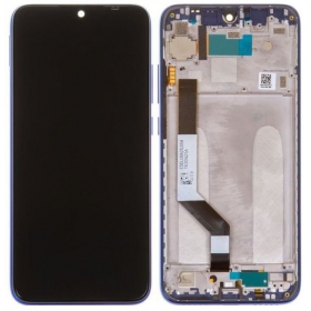 Xiaomi Redmi Note 7 schermo / display (blu) (con una cornice) (originale)