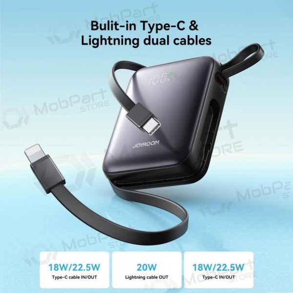 Batteria esterna Power Bank Joyroom JR-PBF27 22.5W Mini 10000mAh nero Batteria esterna Power Bank Joyroom JR-PBF27 22.5W Mini 10000mAh nero