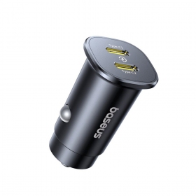 Caricatore per auto Baseus GoTrip 2xUSB-C 30W nero C00072300123-01