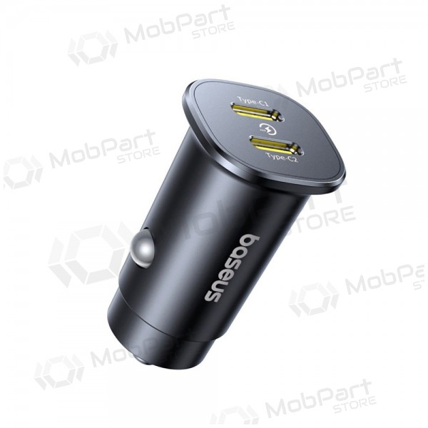 Caricatore per auto Baseus GoTrip 2xUSB-C 30W nero C00072300123-01