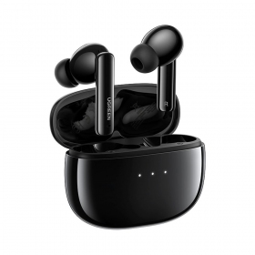 senza filis ausinės Ugreen WS106 HiTune T3 Active Noise-Cancelling Earbuds juodos