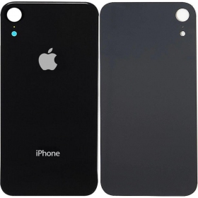 Apple iPhone XR coperchio batteria posteriore (nero) (bigger hole for camera)