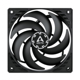 ARCTIC P12 SLIM PWM PST ventilatore di telaio, 4-pin, 120mm, siauras, nero