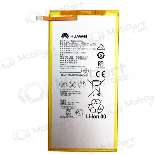Huawei MediaPad T3 8.0 / T3 10 / T1 8.0 / T1 10 / M1 8.0 / M2 8.0 batteria, akumuliatorius (HB3080G1EBW / HB3080G1EBC) (originale) Huawei MediaPad T3 8.0 / T3 10 / T1 8.0 / T1 10 / M1 8.0 / M2 8.0 batteria, akumuliatorius (HB3080G1EBW / HB3080G1EBC) (originale)