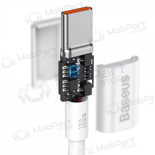 Cavo Baseus Superior Type-C - Type-C 100W 1.0m (bianca) CATYS-B02