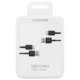 USB cavo Samsung EP-DG930MBEGWW Type-C 1.5m 2pz. (nero) (OEM)