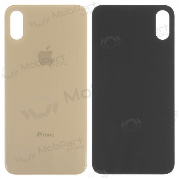 Apple iPhone XS coperchio batteria posteriore (d'oro) (bigger hole for camera) Apple iPhone XS coperchio batteria posteriore (d'oro) (bigger hole for camera)