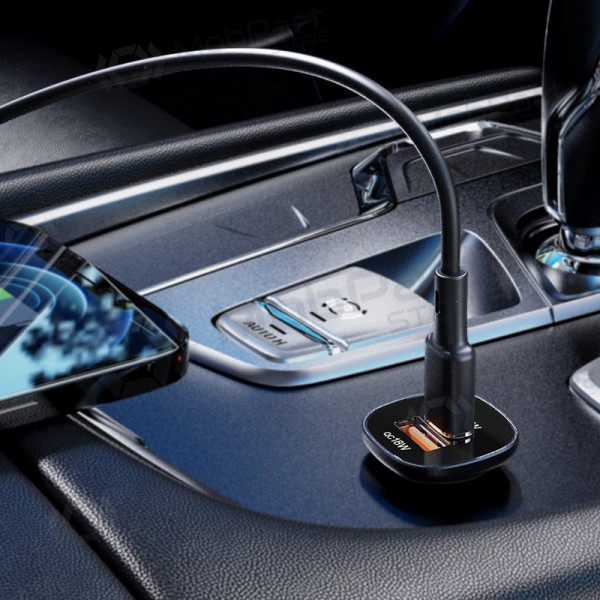 Caricatore automobilinis Acefast B1 Mini 38W USB-C+USB-A nero