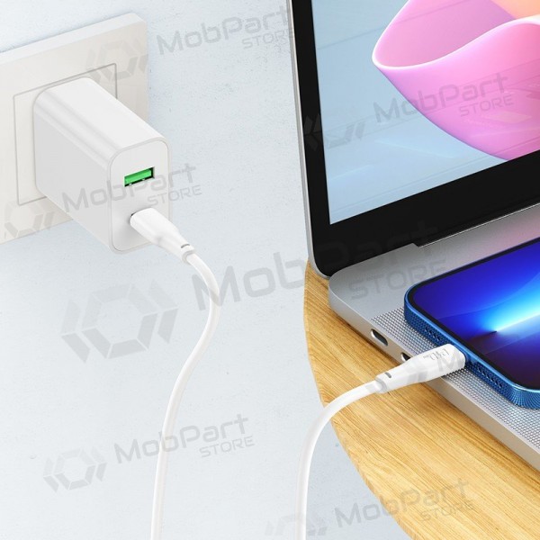 USB cavo Hoco X93 60W USB-C to USB-C 1.0m bianca