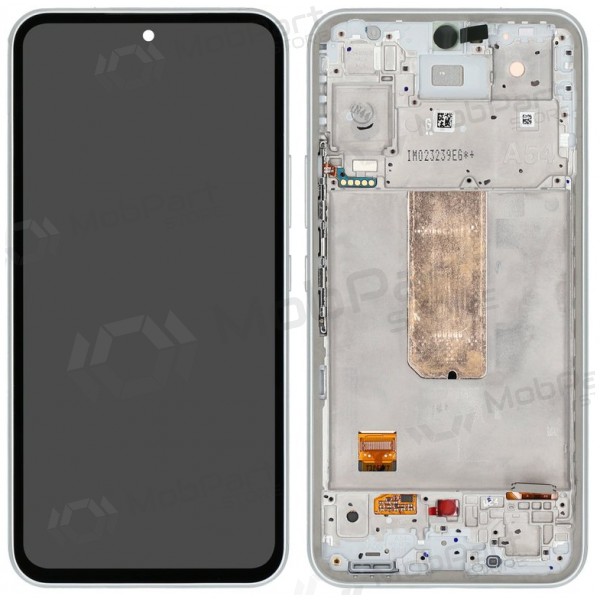 Samsung Galaxy A54 5G schermo / display (bianca) (con una cornice) (originale) Samsung Galaxy A54 5G schermo / display (bianca) (con una cornice) (originale)